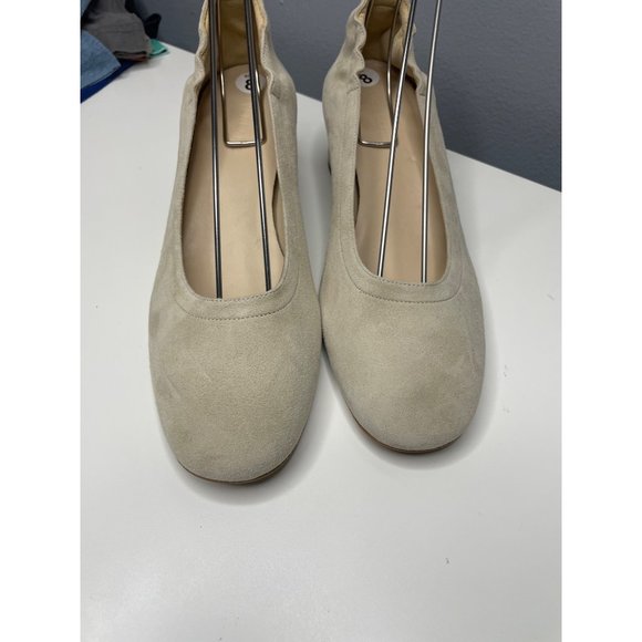 EVERLANE the Italian leather day heel in tan suede size 8 - Picture 2 of 9